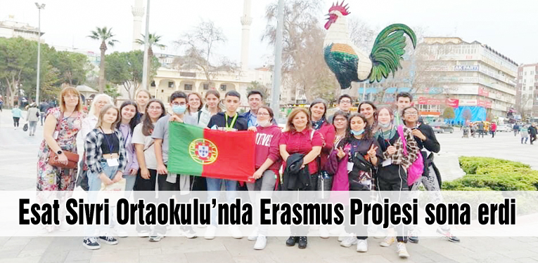 Esat Sivri Ortaokulu’nda Erasmus Projesi sona erdi